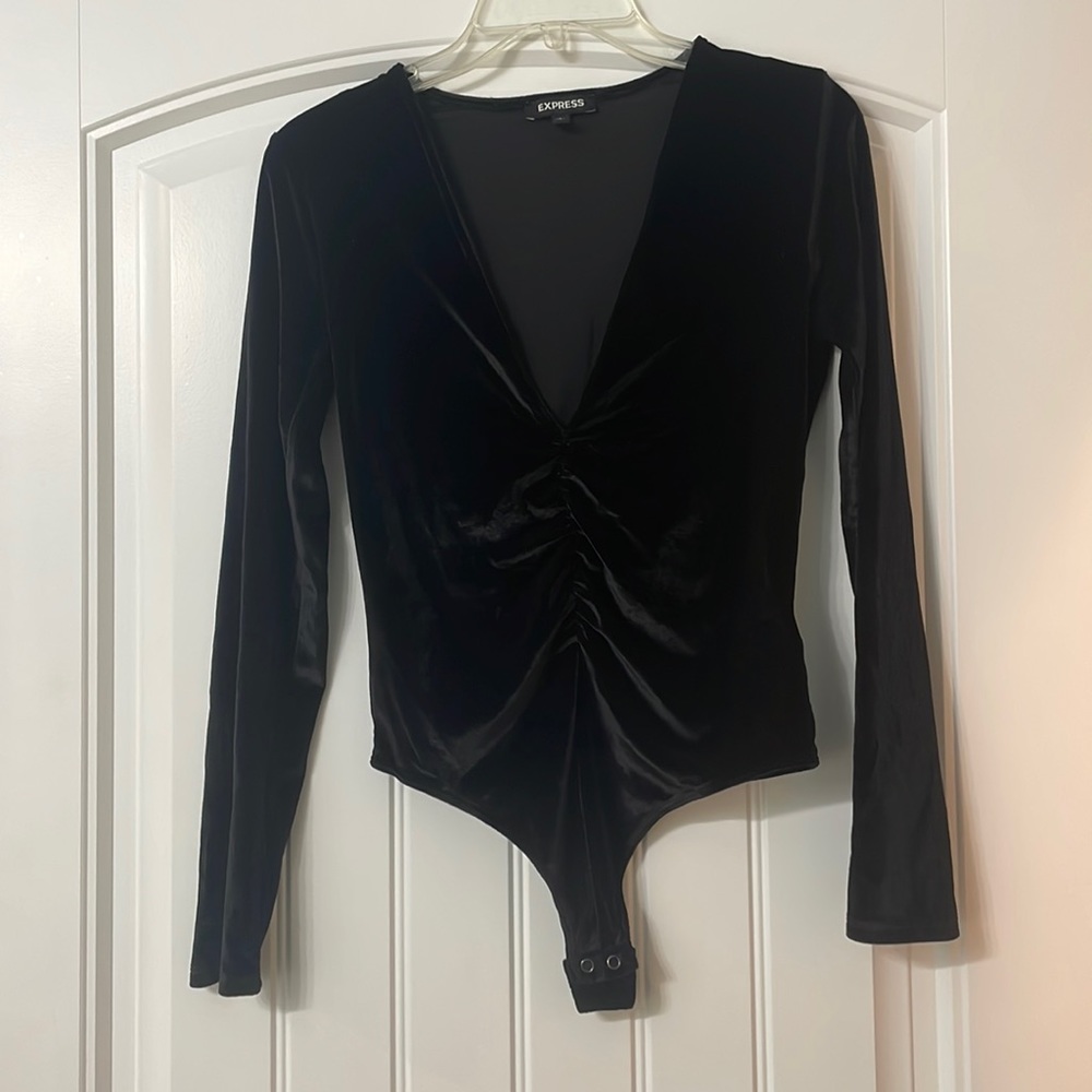 Express velvet bodysuit